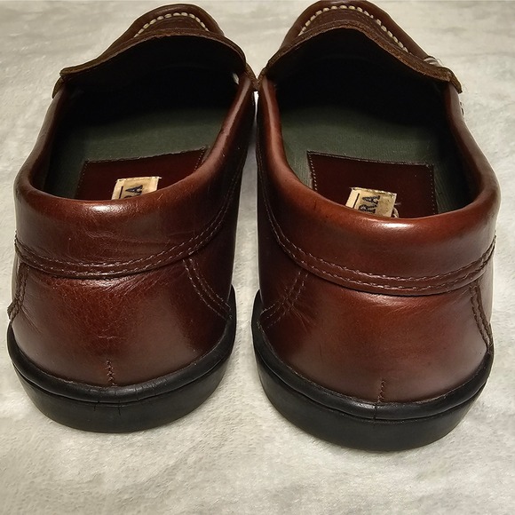 High Sierra Leather Penny Loafers Classic Slip On Shoes Brown Women's Size 8M - Picture 3 of 11